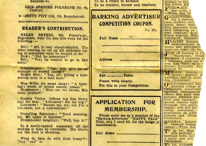 Len's Jokes in the Barking Advertiser